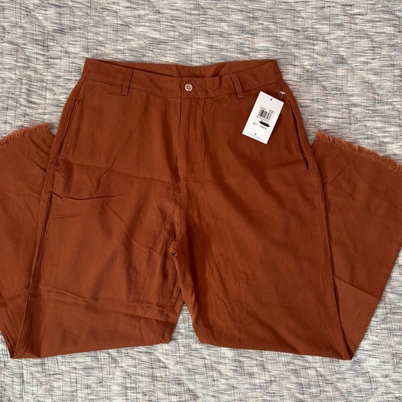 Hurley High Rise Straight Leg Cropped Pants Sz Medium NWT | Hurley Women Pants - - Picture 4 of 11